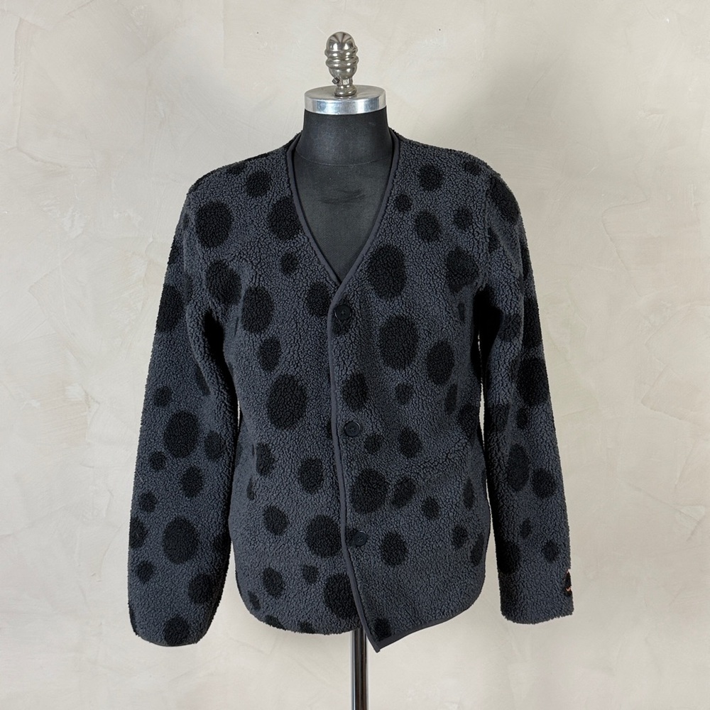 PUMA x Cheetos Sherpa Cardigan Jacket Black Polka Dot Mens M